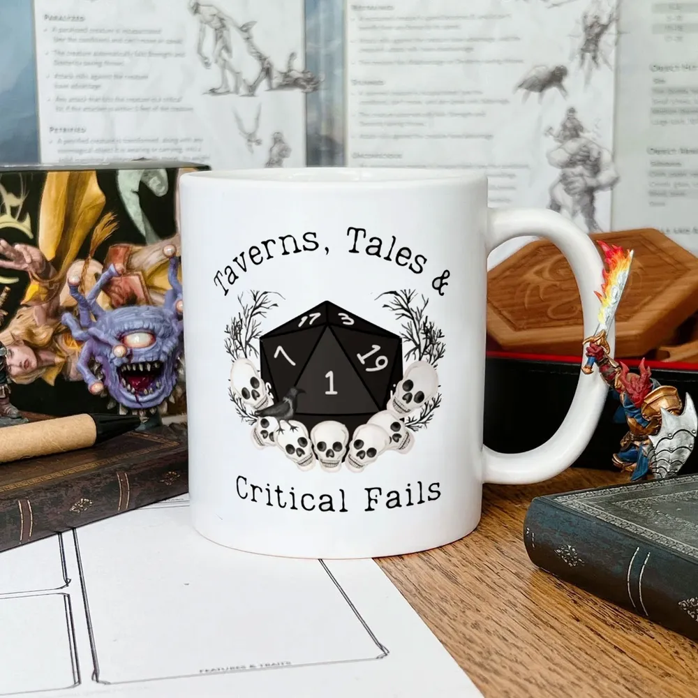 Taverns Tales & Critical Fails Ceramic Mug - 1