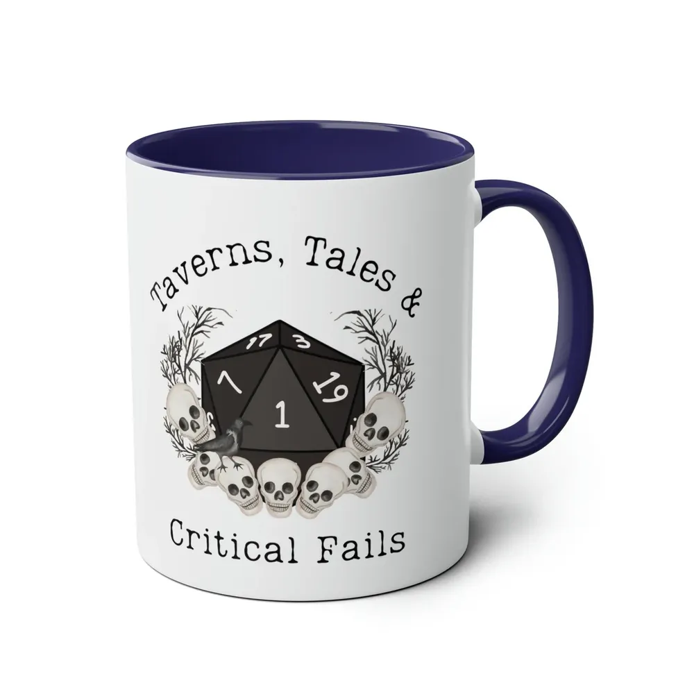 Taverns Tales & Critical Fails Accent Mug - 1