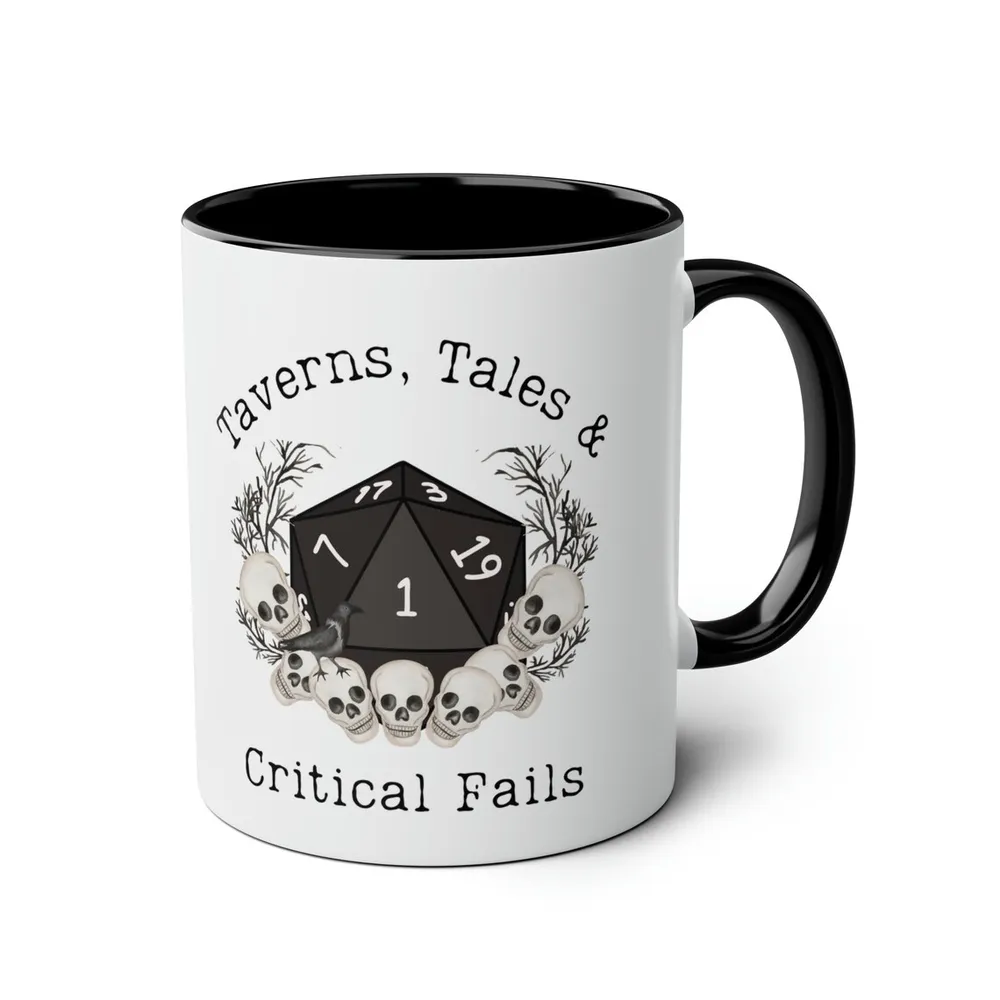 Taverns Tales & Critical Fails Accent Mug - 4