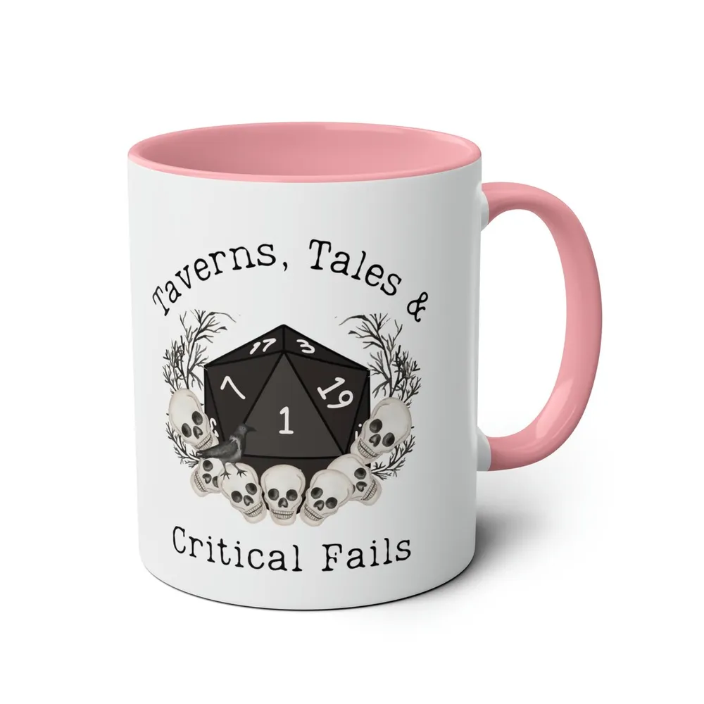 Taverns Tales & Critical Fails Accent Mug - 5