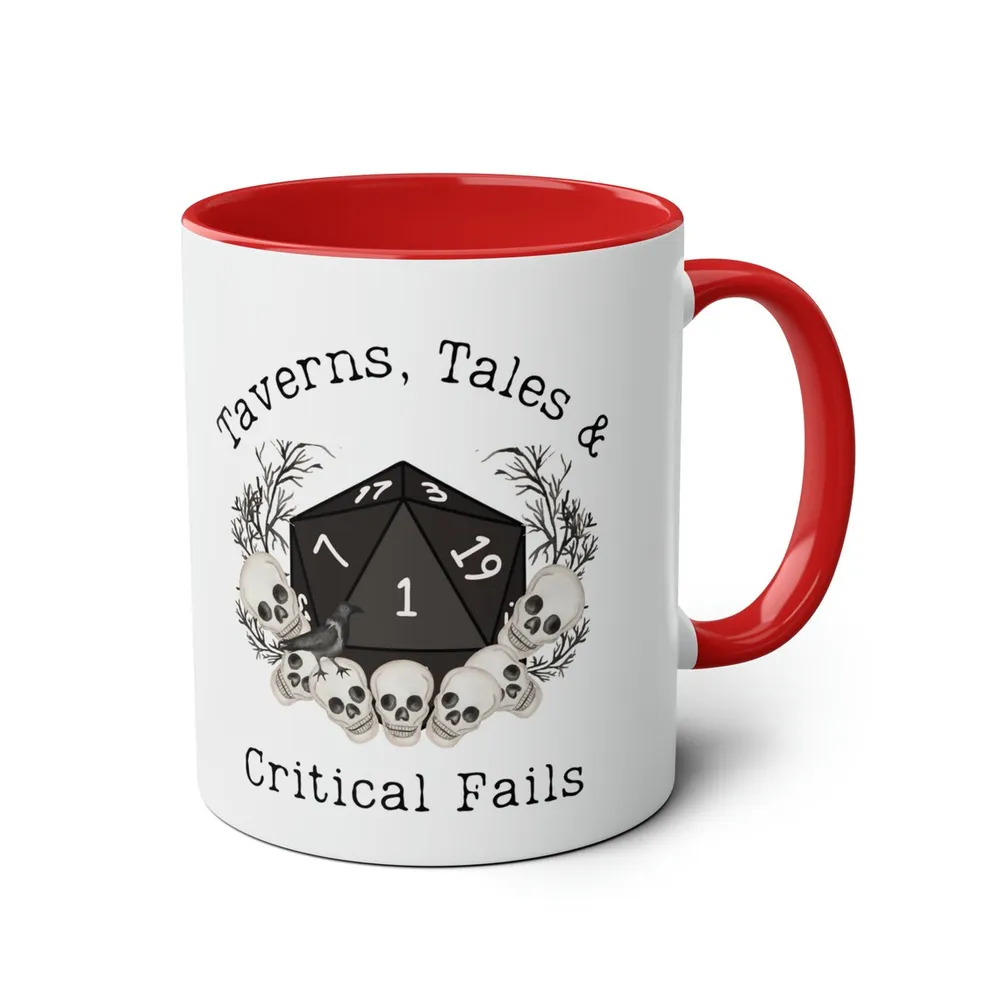 Taverns Tales & Critical Fails Accent Mug - 6