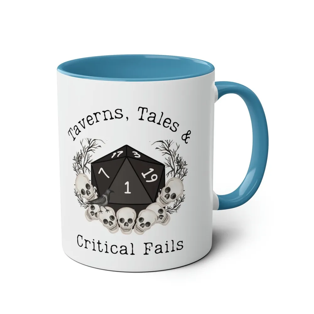 Taverns Tales & Critical Fails Accent Mug - 3