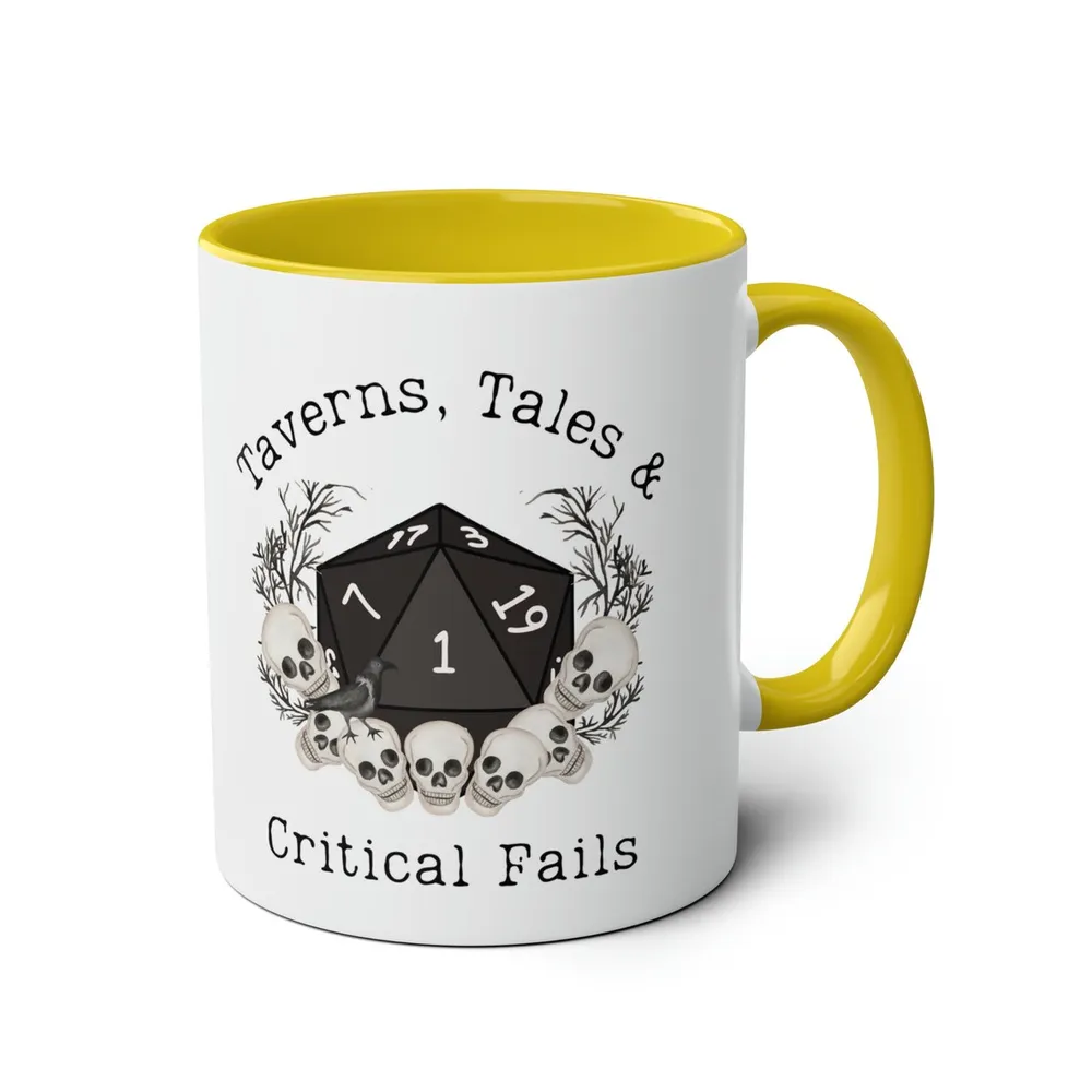 Taverns Tales & Critical Fails Accent Mug - 7