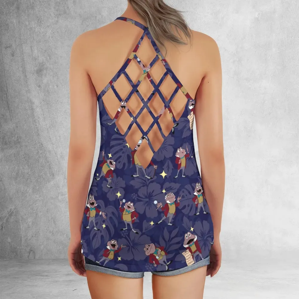 Best Taxi Service Mr Toad Wild Ride Criss Cross Tank Top - 3