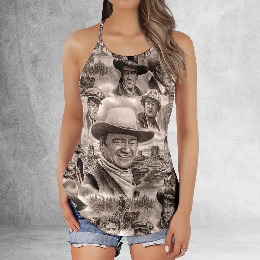 Of these Wayne Westerns Criss Cross Tank Top - 2