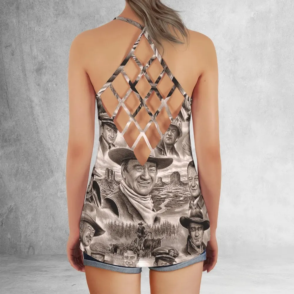 Of these Wayne Westerns Criss Cross Tank Top - 3