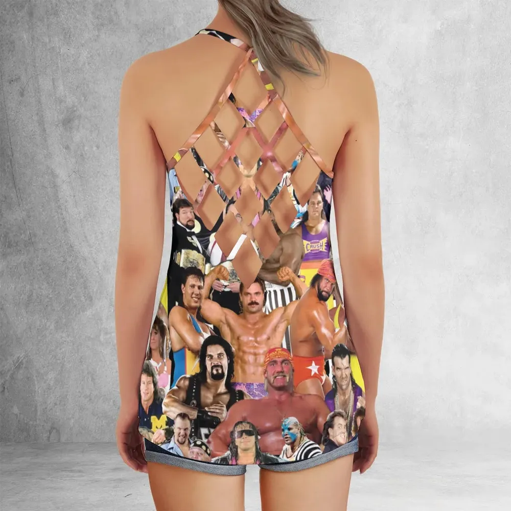 Early 90s Great Era Of WWF Criss Cross Tank Top - 3