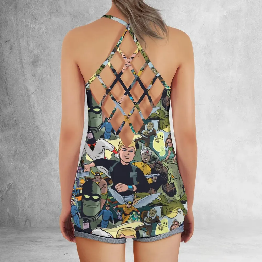 Future Quest Assemble Criss Cross Tank Top - 3