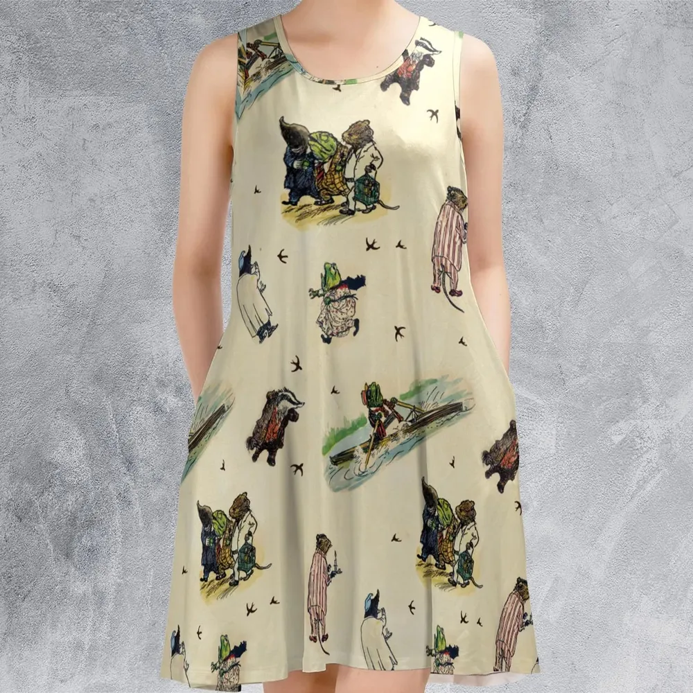 The Wind In The Willows Sleeveless Dress - 2