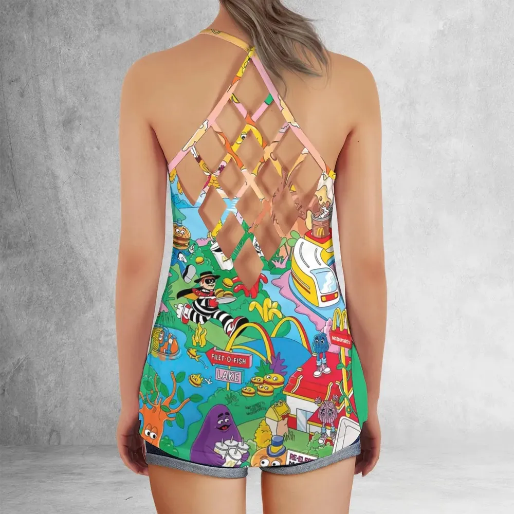 Foodland Mcdonaldland Criss Cross Tank Top - 3