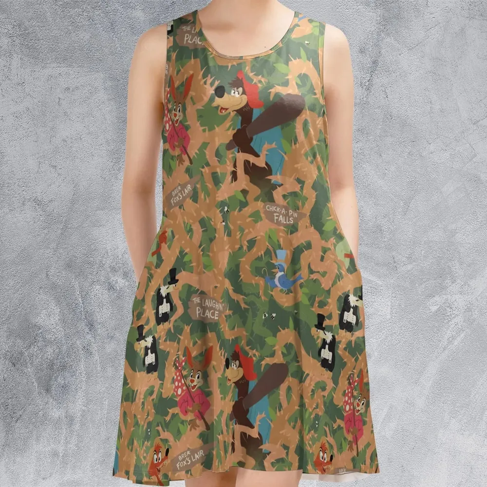 Flowing Down Splash Mountain Sleeveless Dress - 2