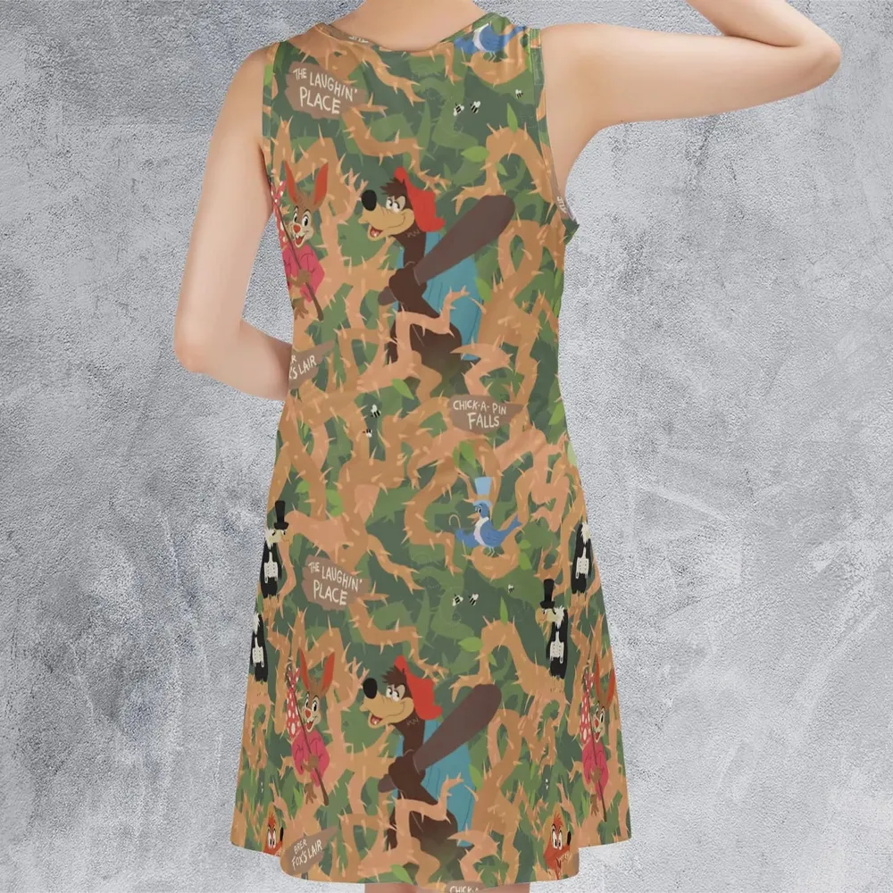 Flowing Down Splash Mountain Sleeveless Dress - 3