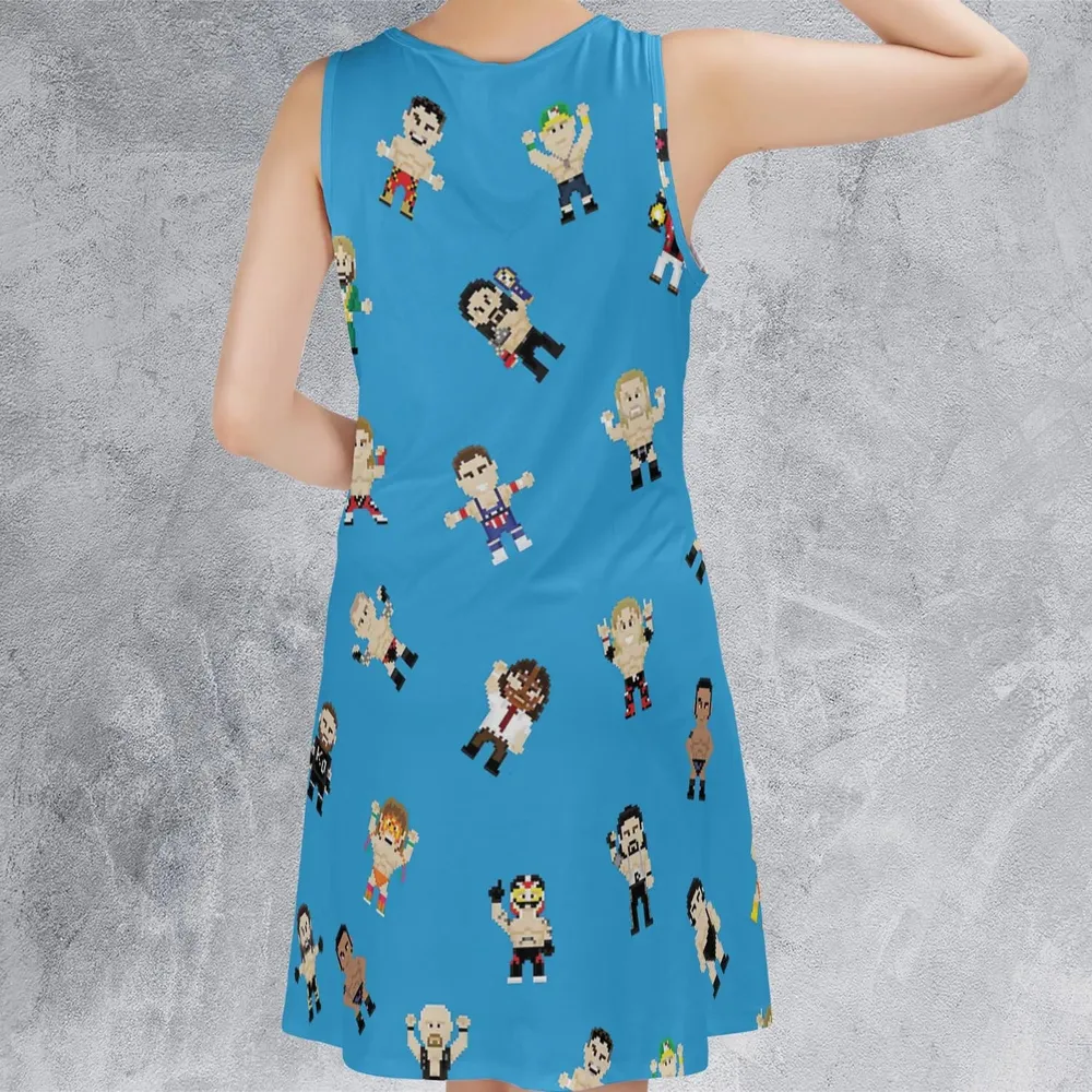 8-Bit Wrestlers Sleeveless Dress - 3