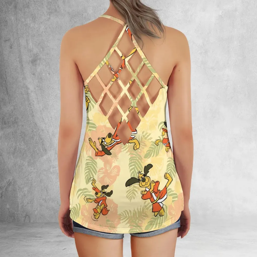 Kung Fu Dog Hong Kong Phooey Criss Cross Tank Top - 3