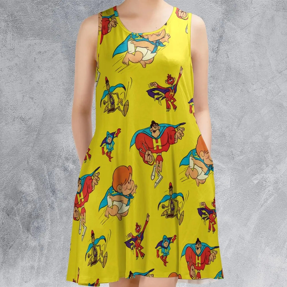 The Mighty Heroes Characters Sleeveless Dress - 2