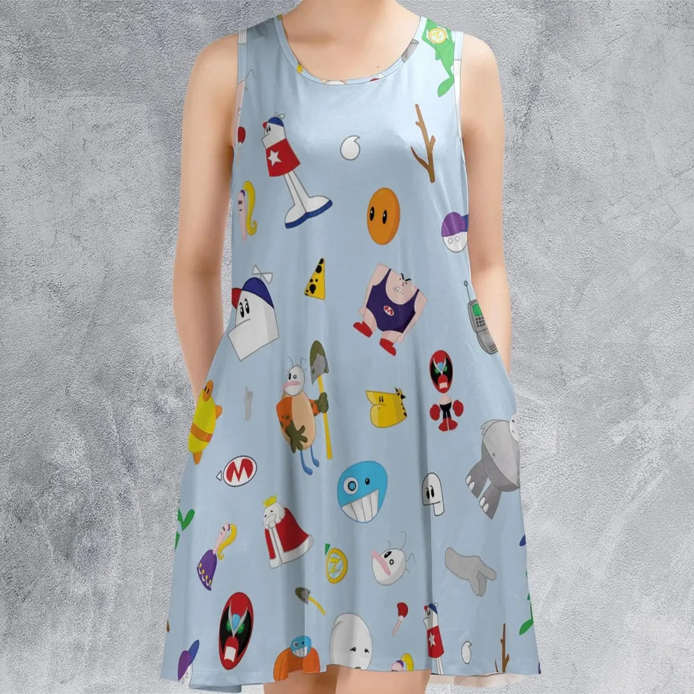 Homestar Runner Main Cast Sleeveless Dress - 2