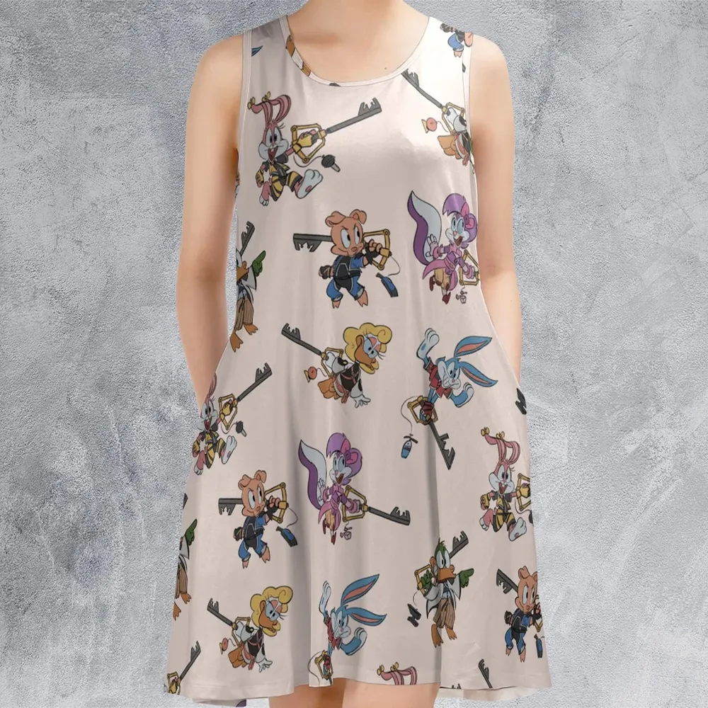 Kingdom Farce Kingdom Heart Sleeveless Dress - 2