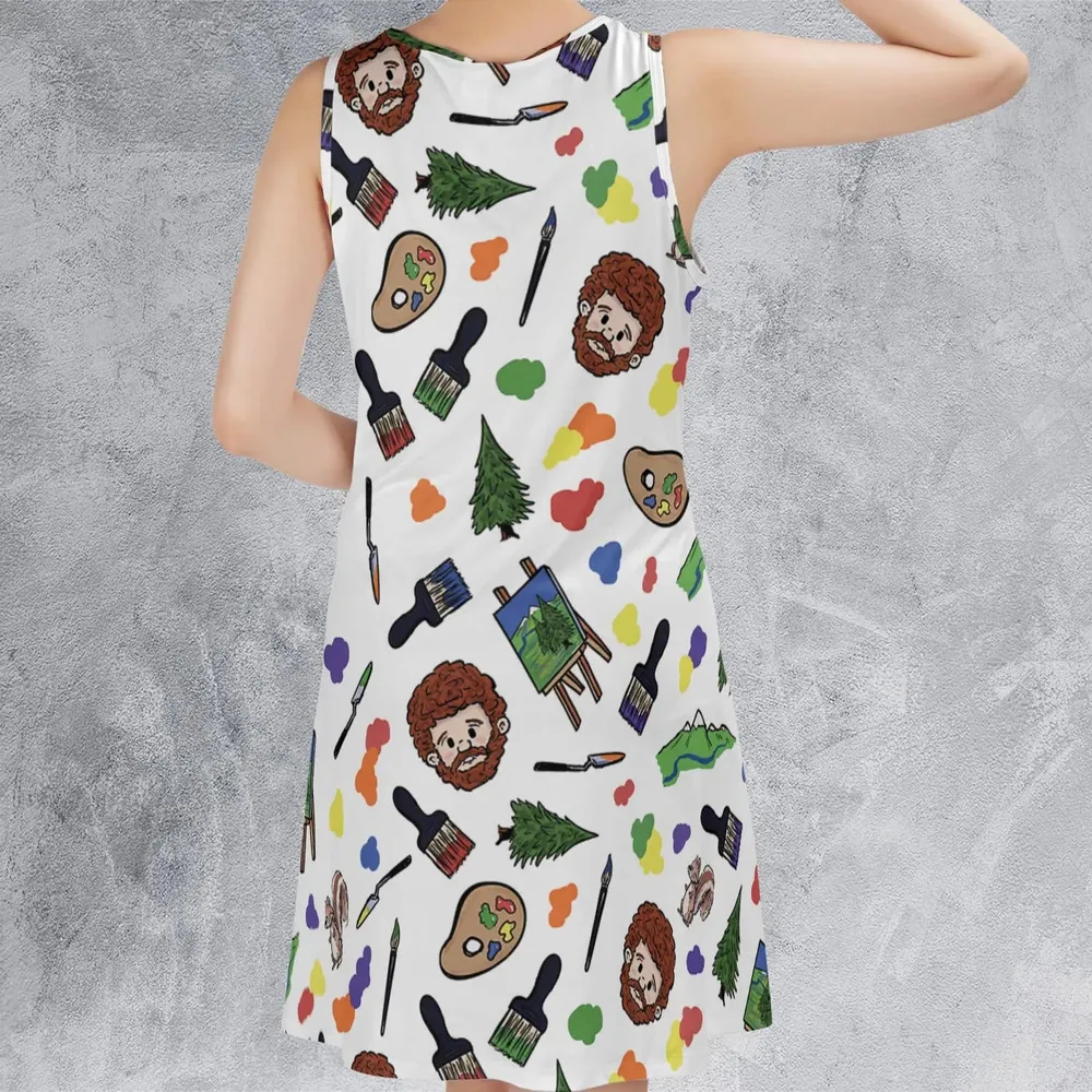 Joy Of Painting Bob Ross Sleeveless Dress - 3