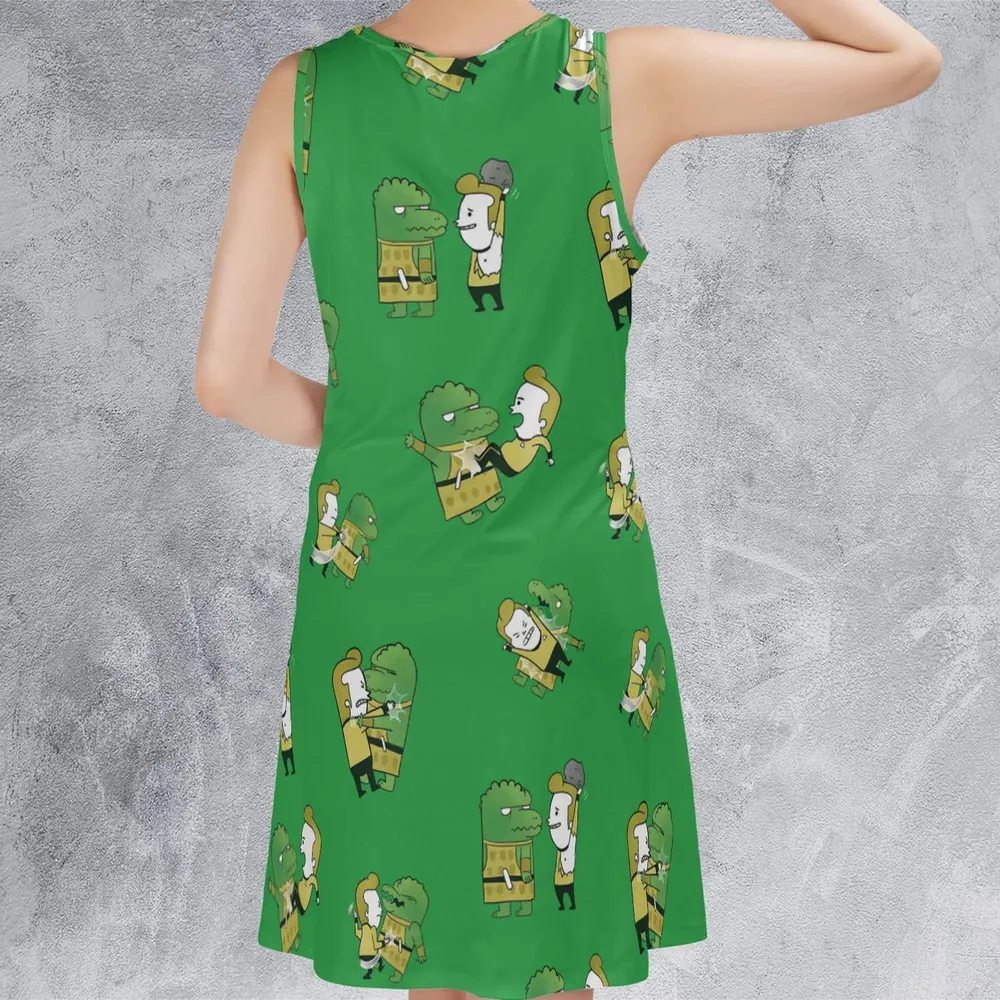 Kirk-Fu With Gorn Star Trek Sleeveless Dress - 3