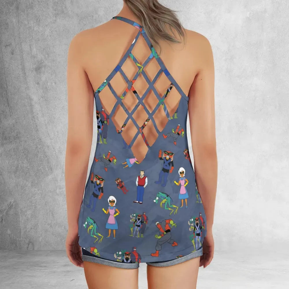 The Brak Show Characters Criss Cross Tank Top - 3