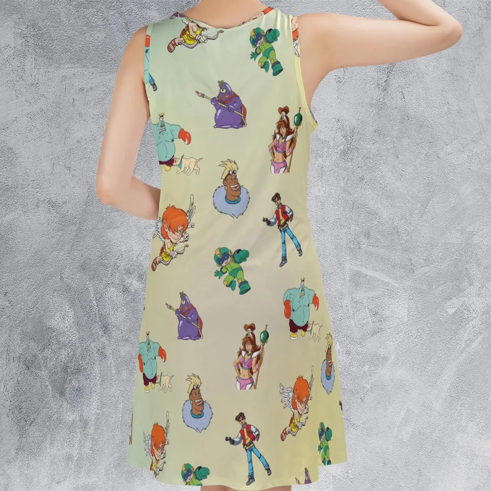 80s Captain N: The Game Master Characters Sleeveless Dress - 3