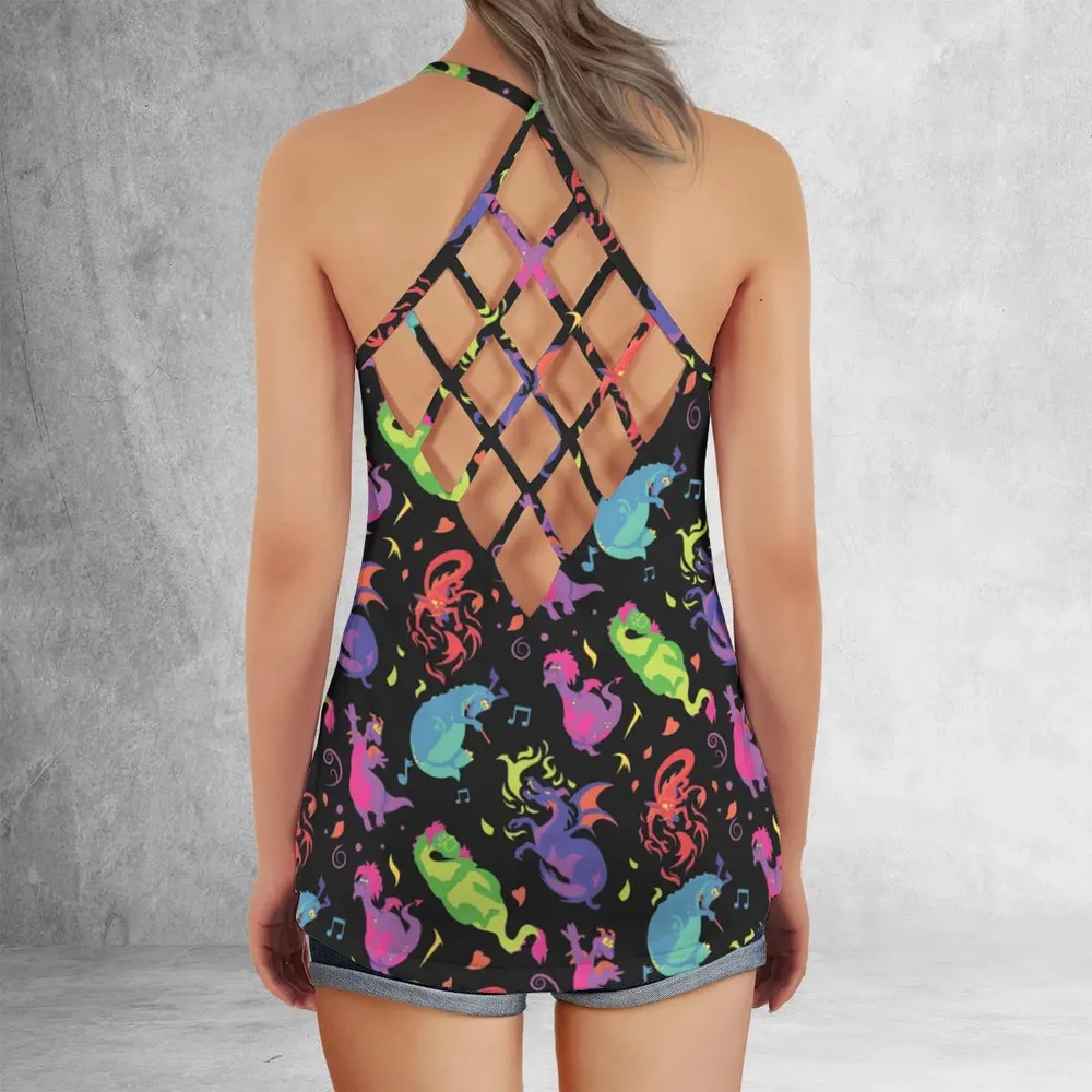 Classic Dragons Criss Cross Tank Top - 3
