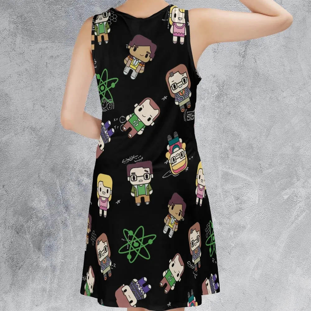 Geeky Bazinga The Big Bang Theory Sleeveless Dress - 3