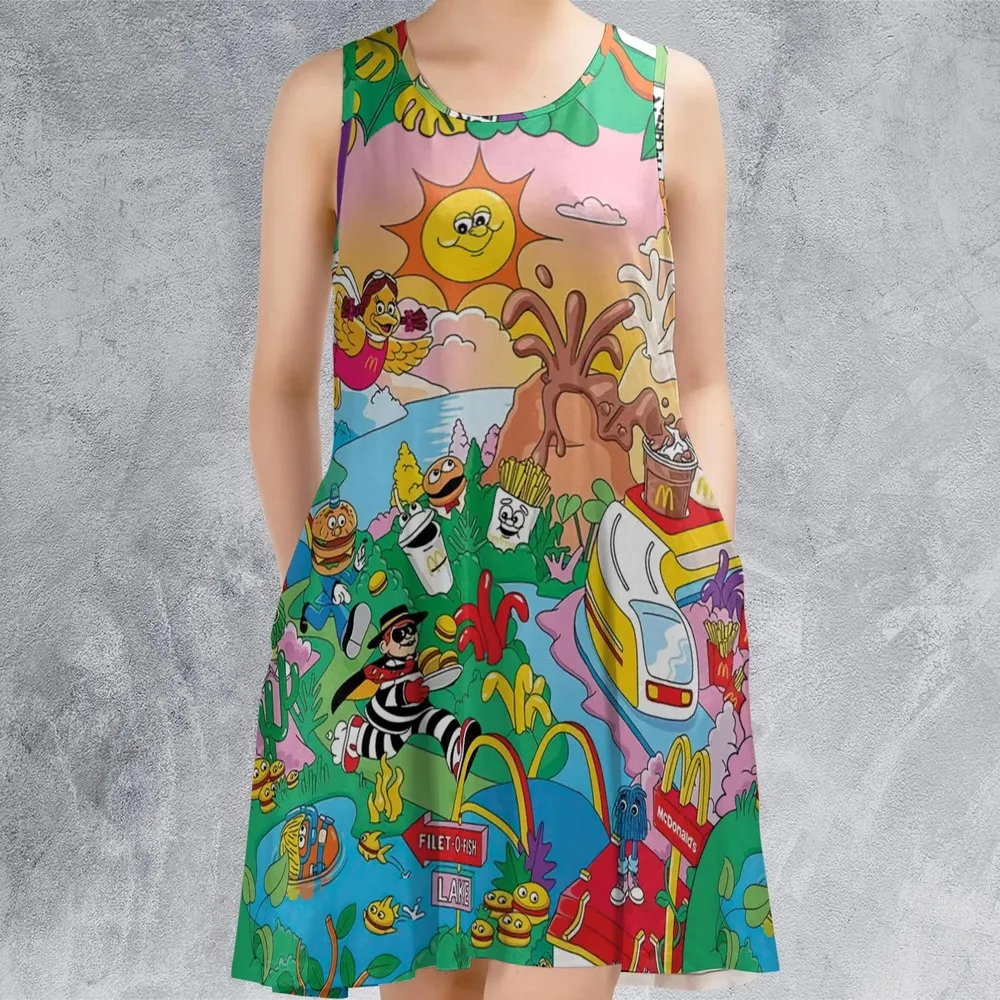 Foodland Mcdonaldland Sleeveless Dress - 2