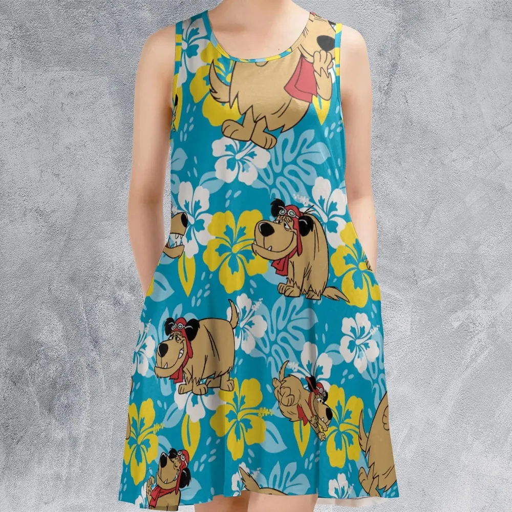 Bad Dog Muttley Wacky Races Sleeveless Dress - 2