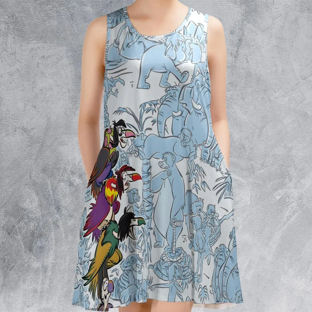 The Vultures The Jungle Book Sleeveless Dress - 2