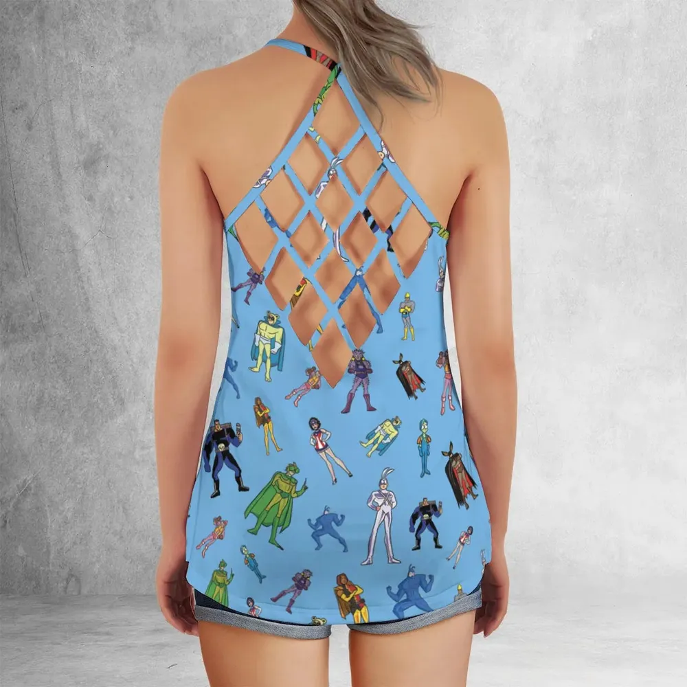 The Tick and Friends Criss Cross Tank Top - 3