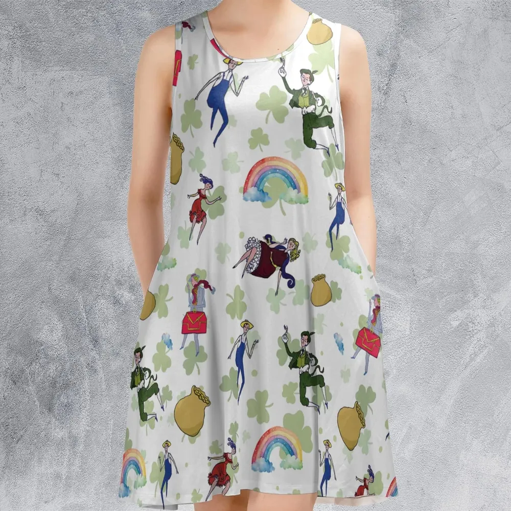 Irish Movie Finian’s Rainbow Characters Sleeveless Dress - 2