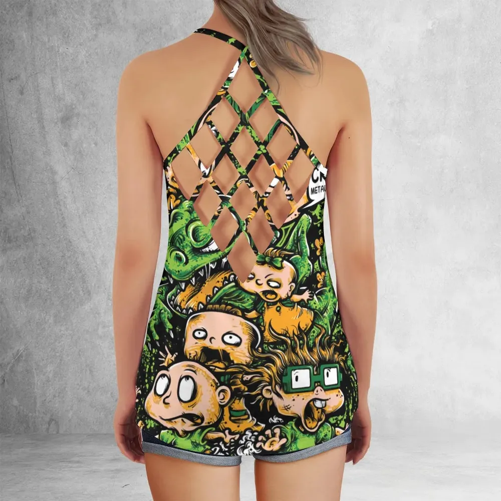Old Skool Saturday Morning Rugrats Criss Cross Tank Top - 3