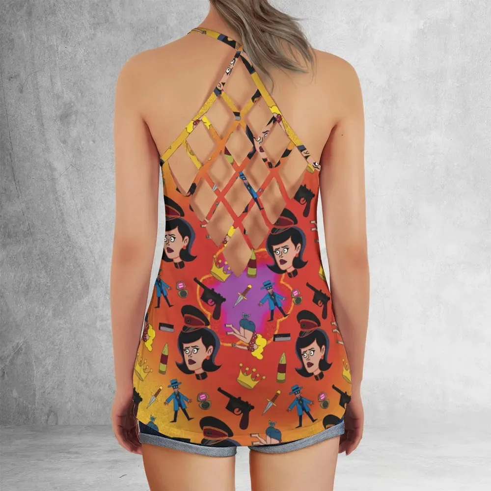 Dr. Girlfriend The Venture Bros Criss Cross Tank Top - 3