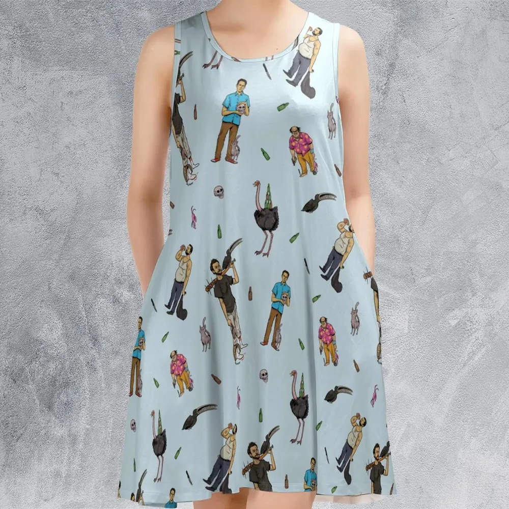 Count Duckula Characters Sleeveless Dress - 2
