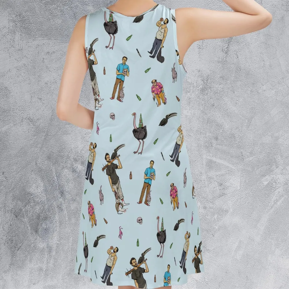 Count Duckula Characters Sleeveless Dress - 3