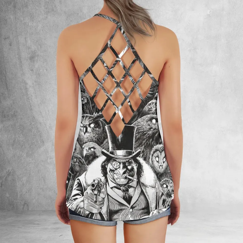 Umbrellas to Underworld Penguin Criss Cross Tank Top - 3