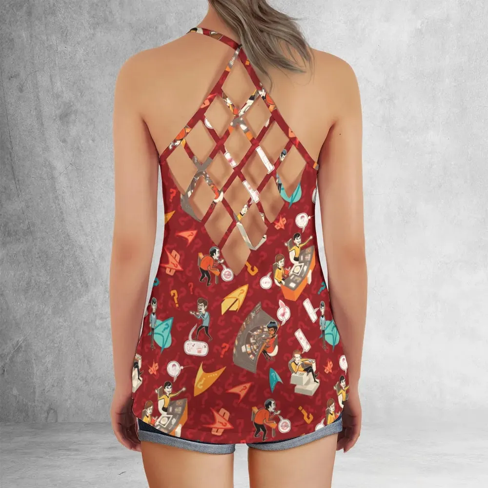 Star Trek Daily Activites Criss Cross Tank Top - 3