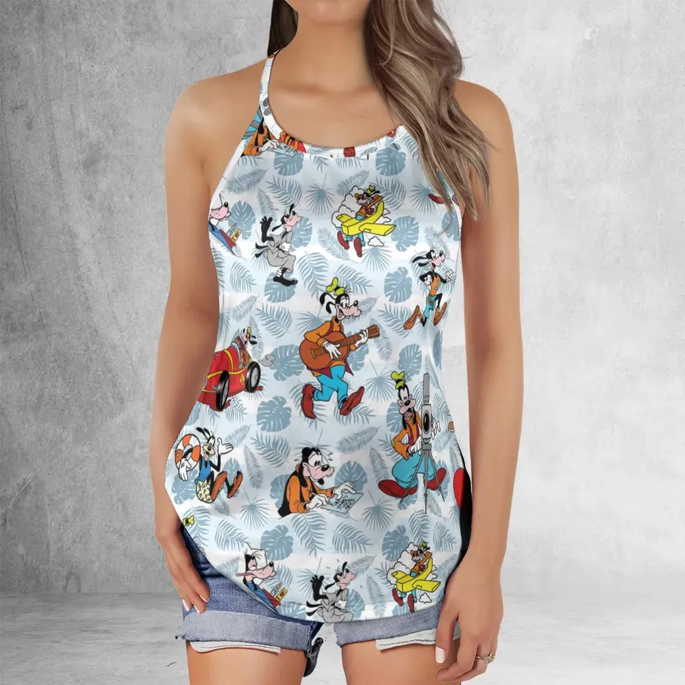 Goofy Be Mine Criss Cross Tank Top - 2