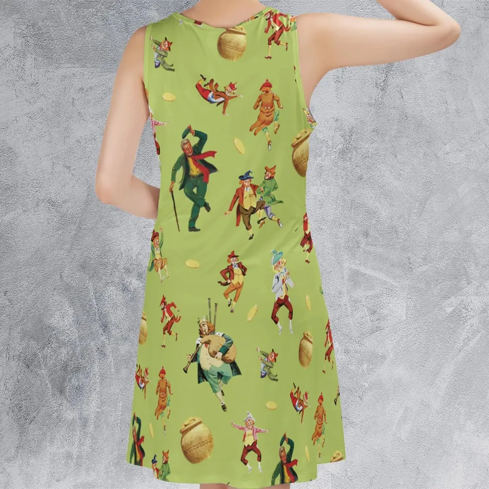 Irish Movie Darby O'Gill Characters Sleeveless Dress - 3