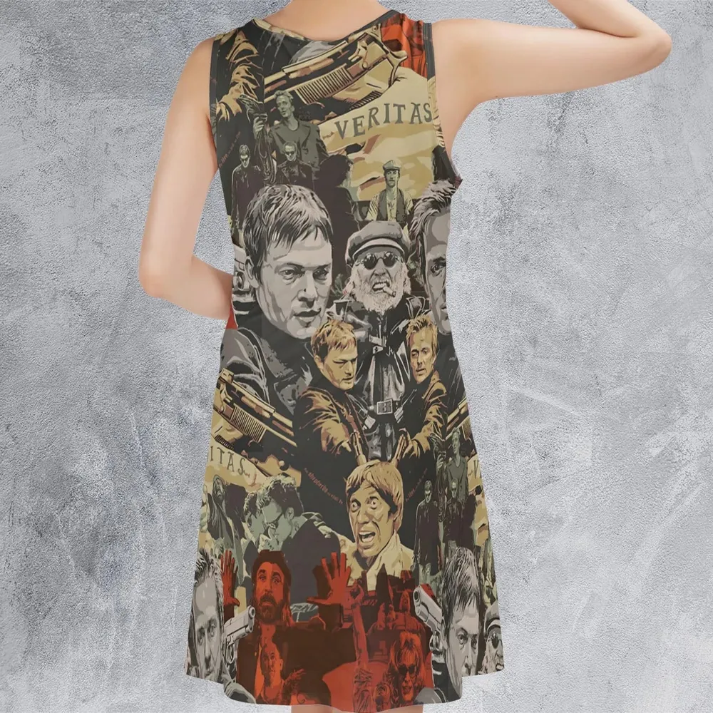 Retro 90s Action Film The Boondock Saints Sleeveless Dress - 3