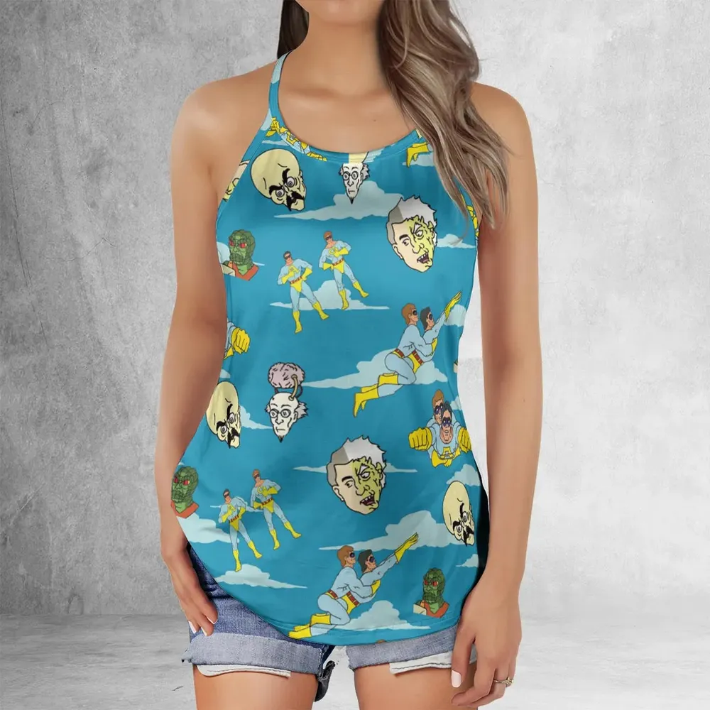 The Ambiguously Gay Duo Characters Patterns Criss Cross Tank Top - 2