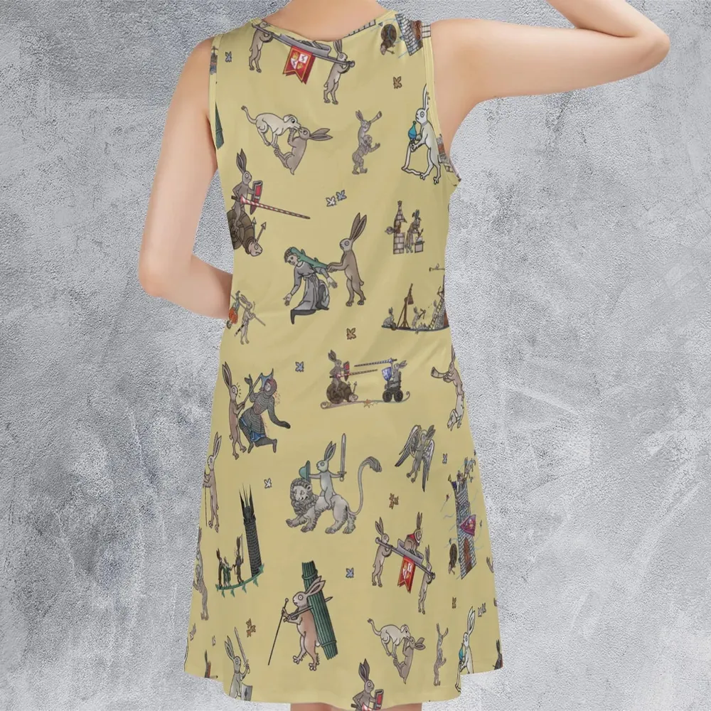 Killer Rabbit The Medieval Marginalia Sleeveless Dress - 3