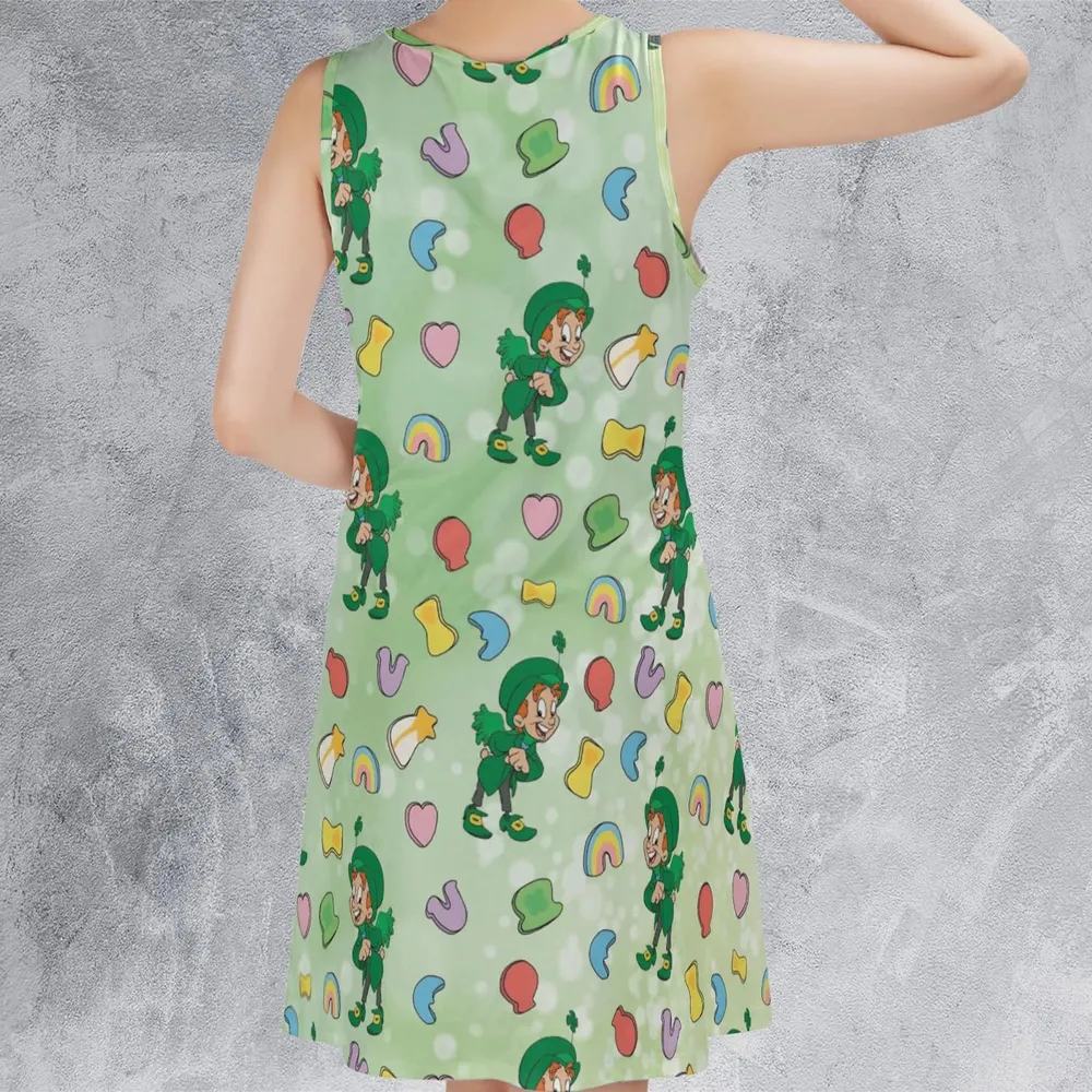 Lucky the Leprechaun Cereal Sleeveless Dress - 3