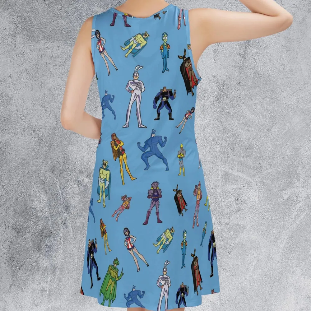 The Tick and Friends Sleeveless Dress - 3