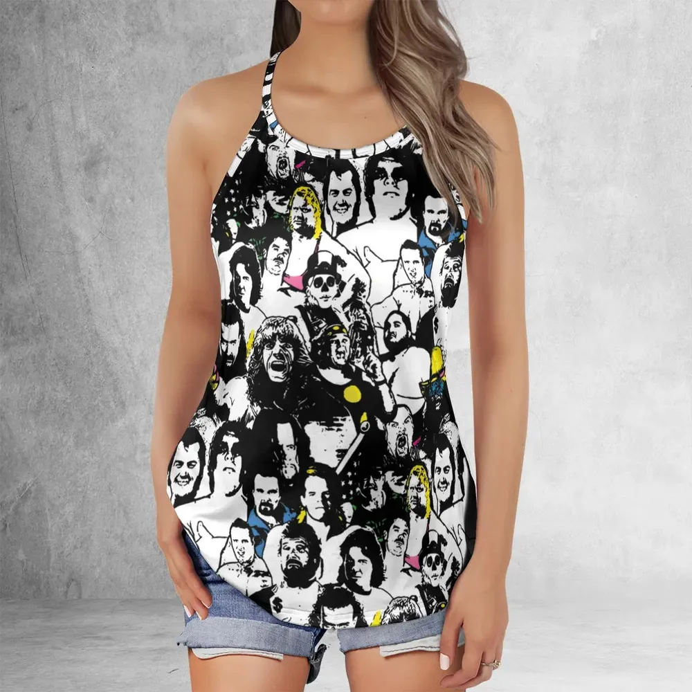 Iconic faces Royal Rumble Criss Cross Tank Top - 2