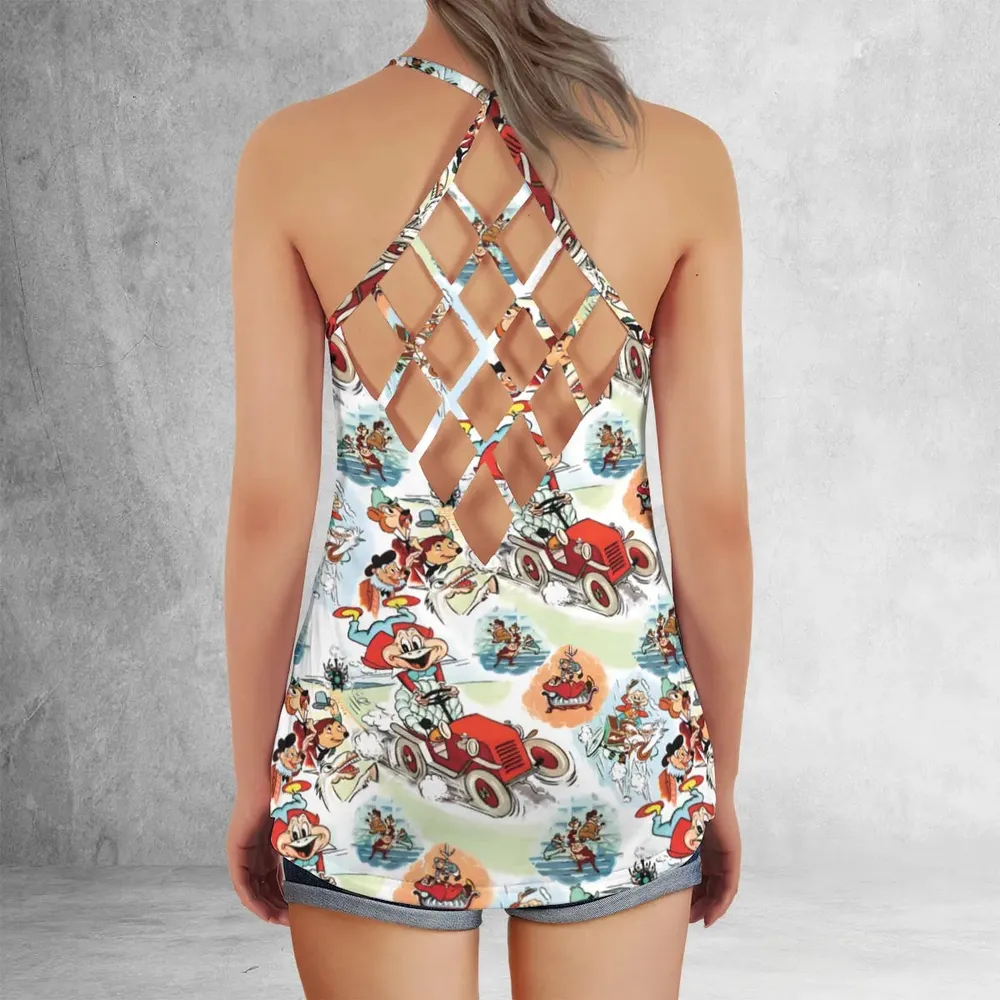 Wind in the Willows Characters Criss Cross Tank Top - 3