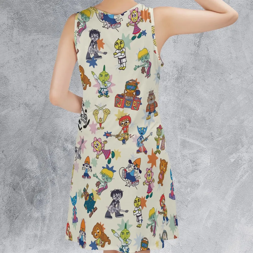 Parappa the Rapper Characters Sleeveless Dress - 3