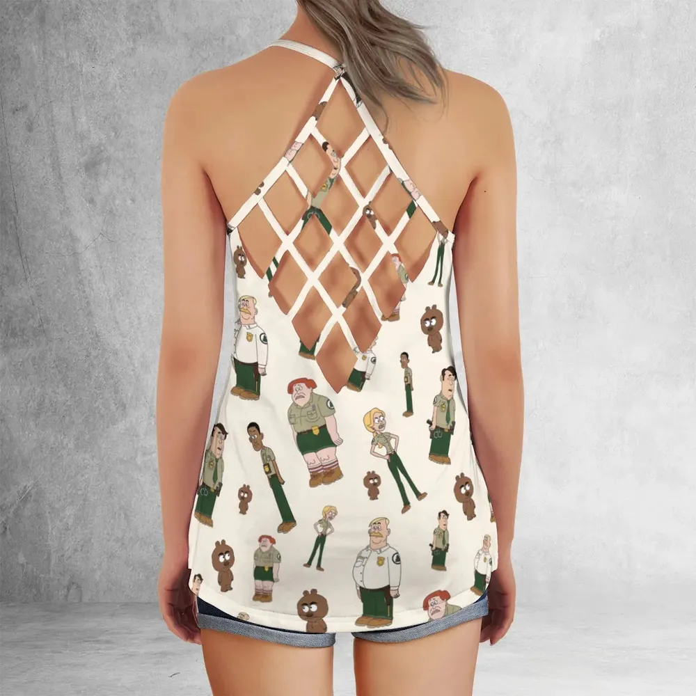 Nature Calls Brickleberry Criss Cross Tank Top - 3