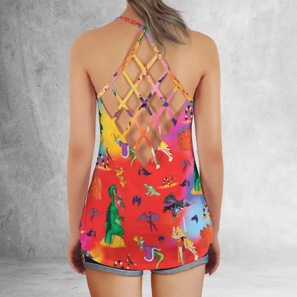 Dragon's Lair Characters Criss Cross Tank Top - 3